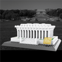 Конструктор Wange Архитектура мира, Америка, Вашингтон, Мемориал Линкольна в Вашингтоне, 979 шт