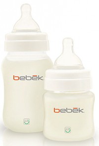 Bebek Набор из 2-х бутылок с силиконовой соской 150 и 250 мл.  Арт. 4159