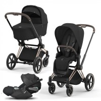 Детская коляска 3 в 1 Cybex Priam IV, шасси Rosegold