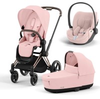 Детская коляска 3 в 1 Cybex Priam IV Rosegold с автолюлькой Cloud T i-Size Plus