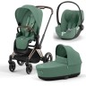 Детская коляска 3 в 1 Cybex Priam IV Rosegold с автолюлькой Cloud T i-Size Plus