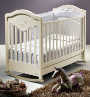 Кроватка-качалка Baby Italia Gioco LUX (cо стразами) 