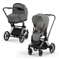 Коляска 2 в 1 Cybex Priam IV Chrome Brown