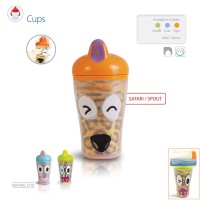 Bebek Поильник Next Safari 3D с мягким носиком Арт.5110