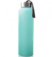  Стеклянная бутылочка Everyday Baby для воды с защитным силиконовым покрытием, 400 мл