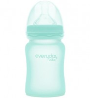  Стеклянная бутылочка Everyday Baby с защитным силиконовым покрытием, 150 мл