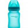  Стеклянная бутылочка Everyday Baby с индикатором температуры и с защитным силиконовым покрытием, 150 мл