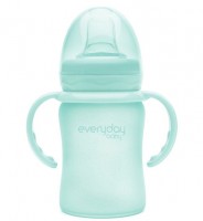 Бутылочка-поильник Everyday Baby с мягким носиком из стекла, 150 мл