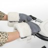 Муфта-рукавички для коляски Esspero Double White